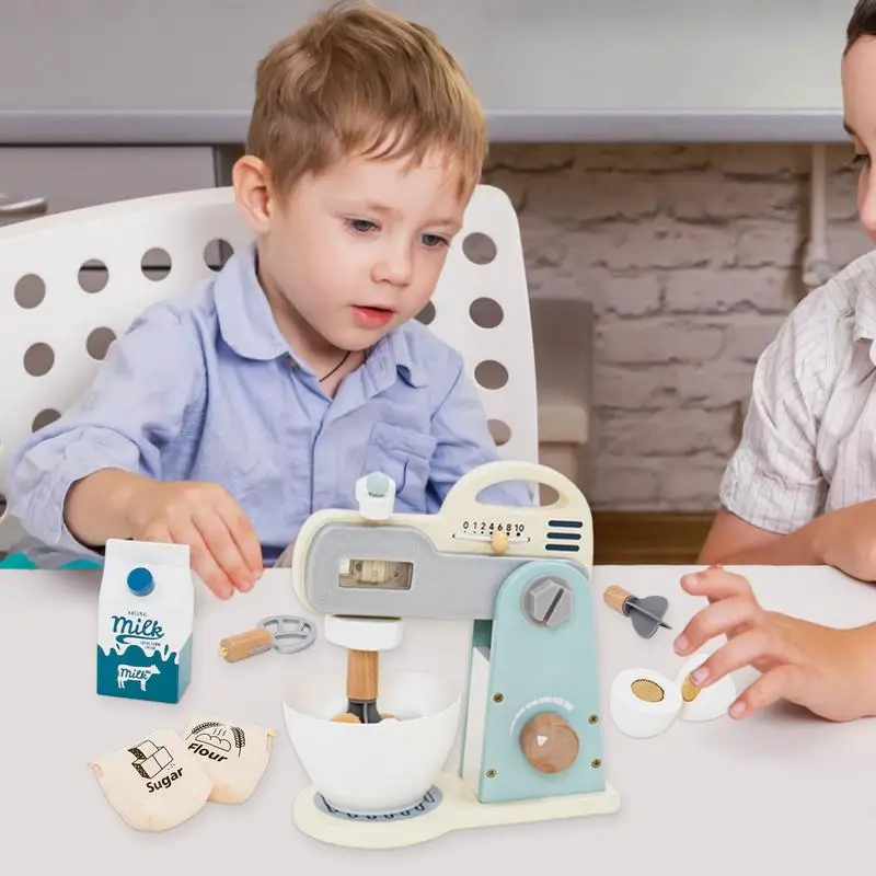 Toy Mixer Food Mixer Accessories Wooden Kitchen Playset Accessories Pretend Play Toys For Toddler Girls Boys Baby Kids Aged 3-5
Toy Mixer Food Mixer Accessories Wooden Kitchen Playset Accessories Pretend Play Toys For Toddler Girls Boys Baby Kids Aged 3-5