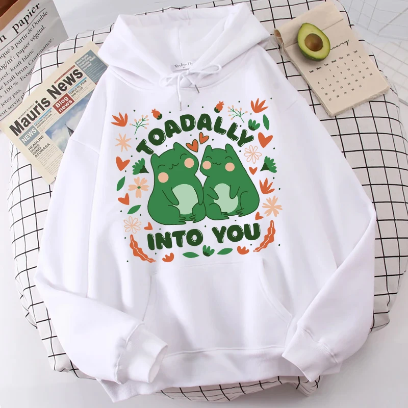 Fashion Personality Toadally Into You Printed Hoodies Women Drawstring Hooded Pullover Unisex Funny Frog Sweatshirt Autumn Tops
Fashion Personality Toadally Into You Printed Hoodies Women Drawstring Hooded Pullover Unisex Funny Frog Sweatshirt Autumn Tops
