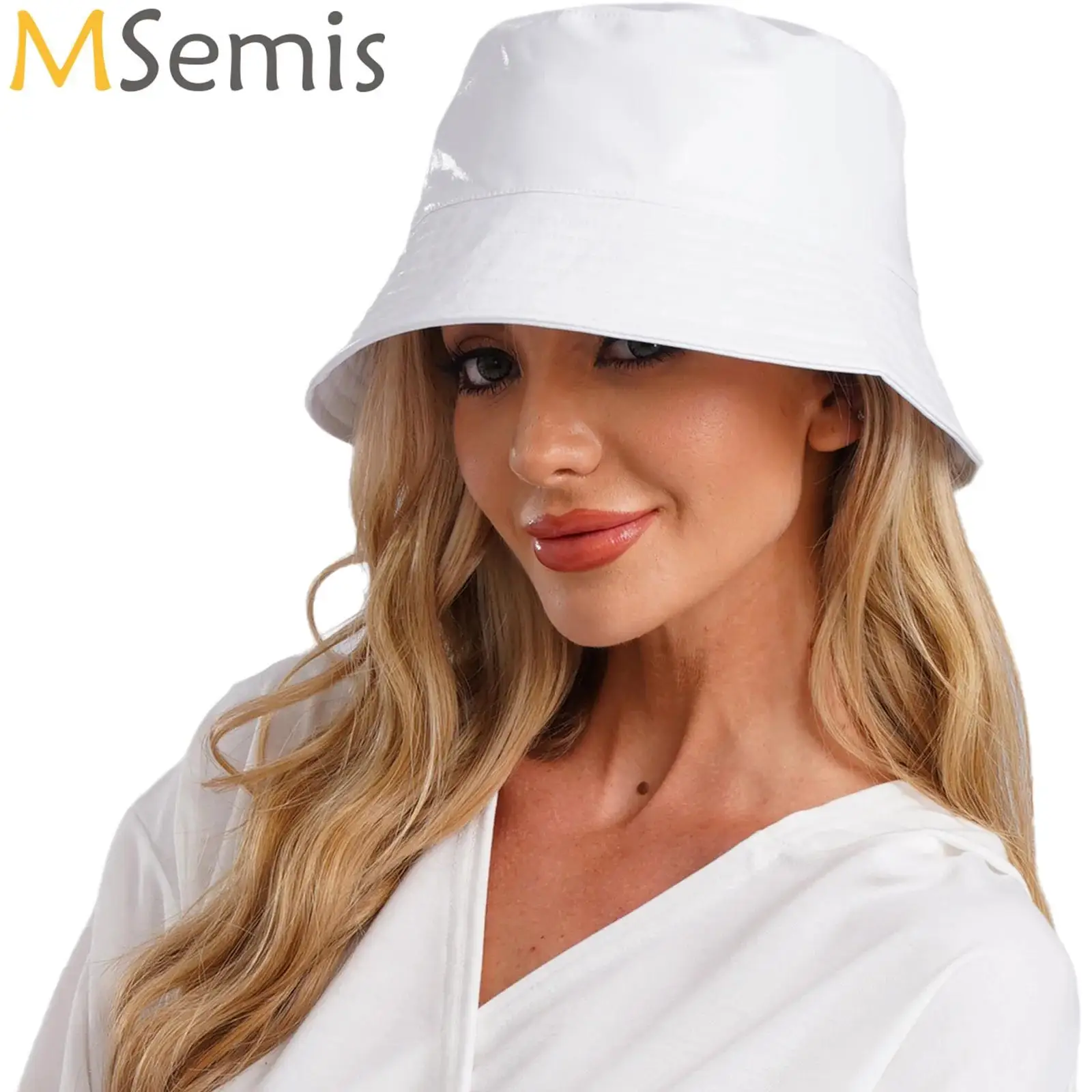 Fashion Shiny Hip-Hop Bucket Hat for Women Men Patent Leather Waterproof Panama Cap Summer Fisherman Cap Bob Sun Hat Fishing Cap
Fashion Shiny Hip-Hop Bucket Hat for Women Men Patent Leather Waterproof Panama Cap Summer Fisherman Cap Bob Sun Hat Fishing Cap