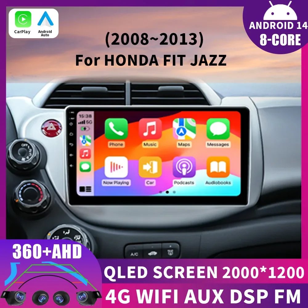 Fio Android 14 Carplay Android Auto For HONDA FIT JAZZ 2008 2009 2010 2011 2012 2013 2 AUto Car Stereo Radio Wireless
Fio Android 14 Carplay Android Auto For HONDA FIT JAZZ 2008 2009 2010 2011 2012 2013 2 AUto Car Stereo Radio Wireless