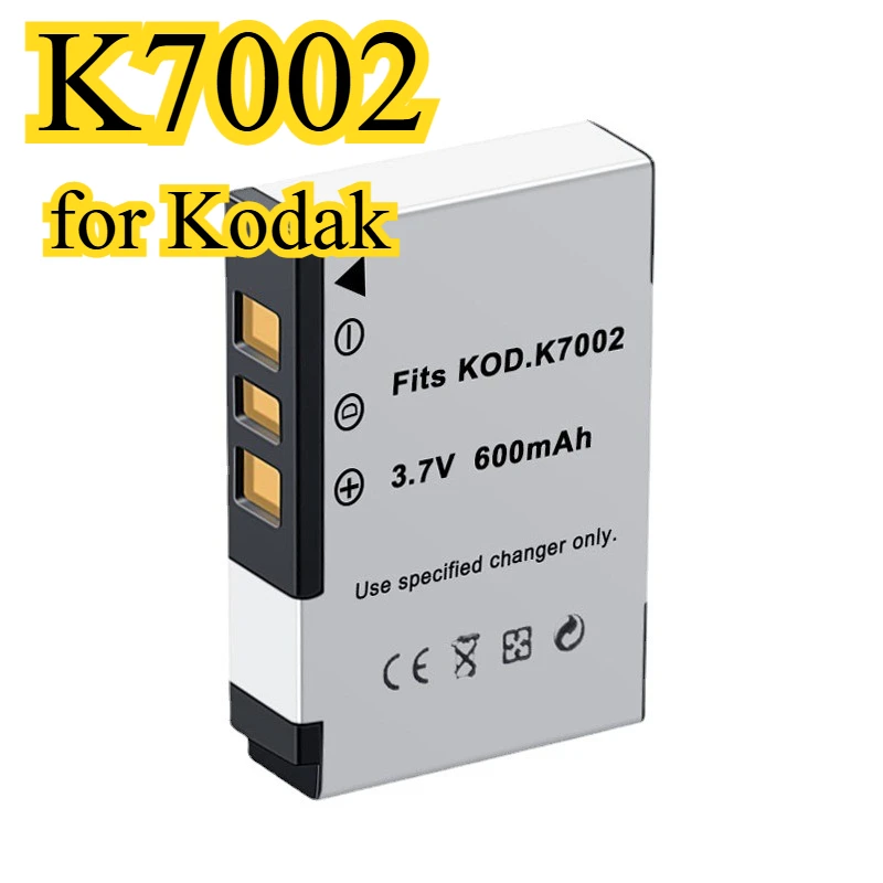 Аккумулятор K7002 600 мАч подходит для цифровой камеры Kodak V530 V603, подходит для литиевой батареи Kodak KLIC7002, компактный и портативный
Аккумулятор K7002 600 мАч подходит для цифровой камеры Kodak V530 V603, подходит для литиевой батареи Kodak KLIC7002, компактный и портативный