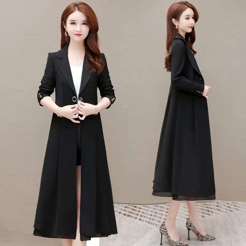 Trench Coat Womens 2022 Spring Autumn Fashion Loose Thin Temperament Windbreaker Jacket Women Casual Large Size Long Outerwear
Trench Coat Womens 2022 Spring Autumn Fashion Loose Thin Temperament Windbreaker Jacket Women Casual Large Size Long Outerwear