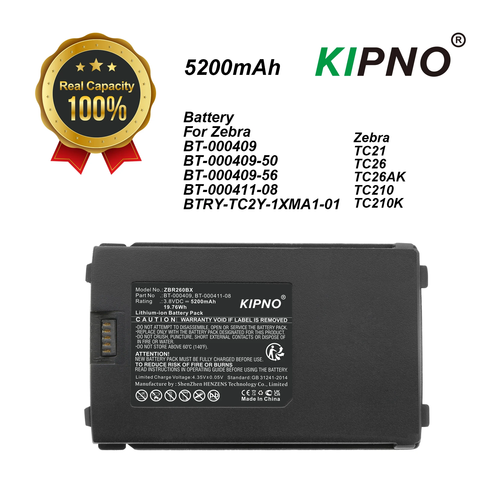 Аккумулятор BT-000409 для Zebra TC21 TC26 TC26AK подходит для BT-000409 BT-000411-08, сканер штрих-кода 5200 мАч, 3,80 В, Li-io
Аккумулятор BT-000409 для Zebra TC21 TC26 TC26AK подходит для BT-000409 BT-000411-08, сканер штрих-кода 5200 мАч, 3,80 В, Li-io