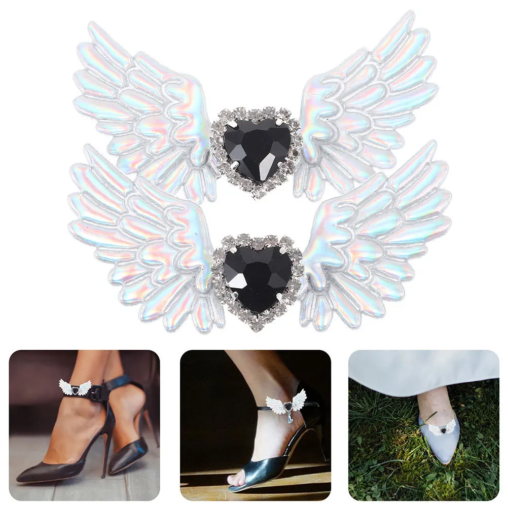 4pcs Angel Wing Shoe Clips Gothic Rhinestone Embellishment Silver For Wedding Halloween Crafts Decor High Heel Pumps Sneakers
4pcs Angel Wing Shoe Clips Gothic Rhinestone Embellishment Silver For Wedding Halloween Crafts Decor High Heel Pumps Sneakers