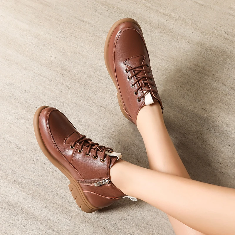 Winter Boots Woman 2025Women's Lace-up Ankle Boots Booties Woman Free Shipping Fur Very Comfortable Elegant Girls Luxury Shoes
Winter Boots Woman 2025Women's Lace-up Ankle Boots Booties Woman Free Shipping Fur Very Comfortable Elegant Girls Luxury Shoes