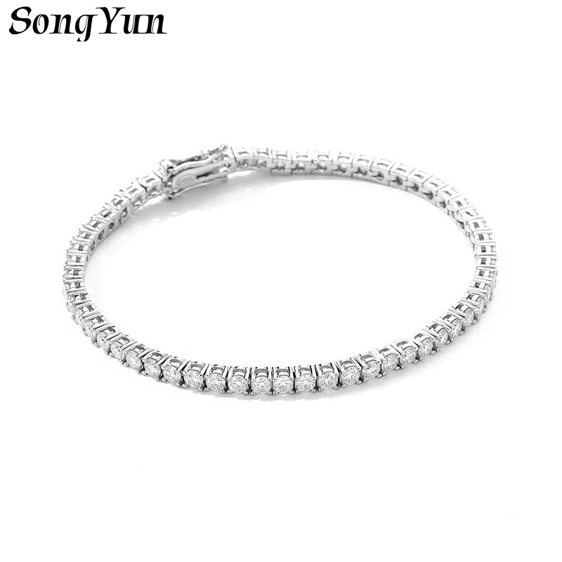 SONGYUN Brand Jewelry 925 Sterling Silver Bracelet Moissanite Diamond Tennis Bracelets Women Men Gold Plated SYT Patent Bangle
SONGYUN Brand Jewelry 925 Sterling Silver Bracelet Moissanite Diamond Tennis Bracelets Women Men Gold Plated SYT Patent Bangle