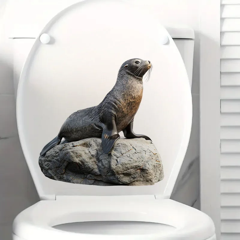 Seal on Rock Sticker 1pc Toilet Stickers,Wall Decal Removable, Reusable Vinyl Car Sticker for Toilet Lid, Bathroom Decor
Seal on Rock Sticker 1pc Toilet Stickers,Wall Decal Removable, Reusable Vinyl Car Sticker for Toilet Lid, Bathroom Decor