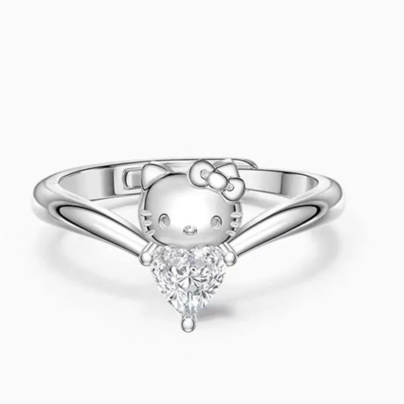 Hello Kitty Miniso Ring Originality Personality S925 Sterling Silver Open Mouth Ring Cute Modelling Love Bow Ring Holiday Gift
Hello Kitty Miniso Ring Originality Personality S925 Sterling Silver Open Mouth Ring Cute Modelling Love Bow Ring Holiday Gift