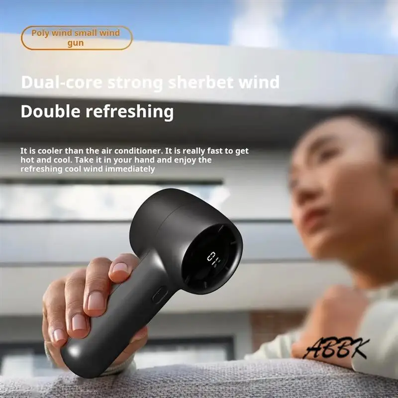 ABBK-Fan Portable Ventilator Handheld Camping Fans 3000Mah USB Rechargeable Electric Fan 100 Wind Speeds Bladeless Air Cooler
ABBK-Fan Portable Ventilator Handheld Camping Fans 3000Mah USB Rechargeable Electric Fan 100 Wind Speeds Bladeless Air Cooler