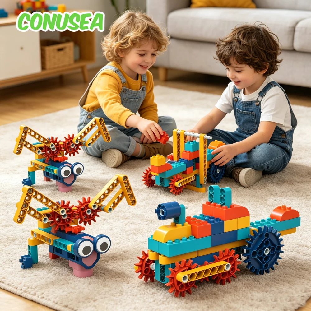 DIY Electric Science Building Blocks Toy Mechanical Gear Children's Smart Manual Assembly Brick Educational Toys for Boys Girls
DIY Electric Science Building Blocks Toy Mechanical Gear Children's Smart Manual Assembly Brick Educational Toys for Boys Girls