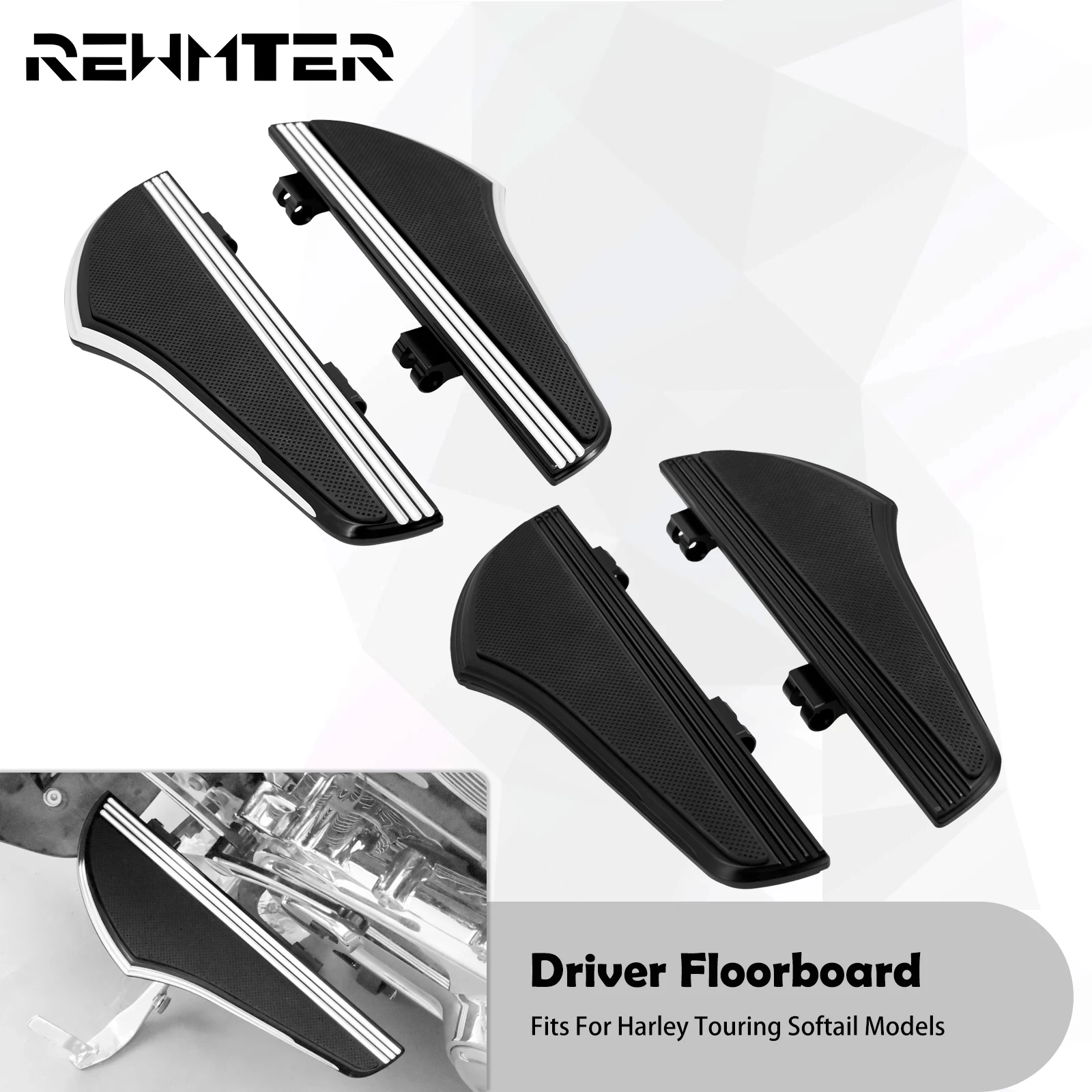 Motorcycle Driver Floorboard Front Foot Pegs Non-Slip Rider Footrest For Harley Softail Fatboy Touring Road King Road Glide FLHT
Motorcycle Driver Floorboard Front Foot Pegs Non-Slip Rider Footrest For Harley Softail Fatboy Touring Road King Road Glide FLHT