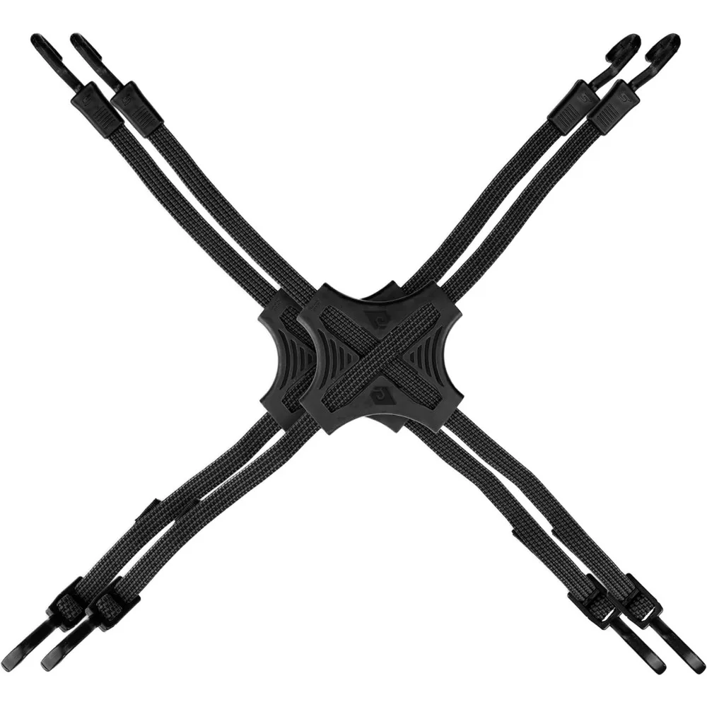 Four Way Flat Bungee Straps with Rubber Grip Non Slip Adjustable Tie Down for Motorcycle ATV Kayak Camping 2 Pack
Four Way Flat Bungee Straps with Rubber Grip Non Slip Adjustable Tie Down for Motorcycle ATV Kayak Camping 2 Pack