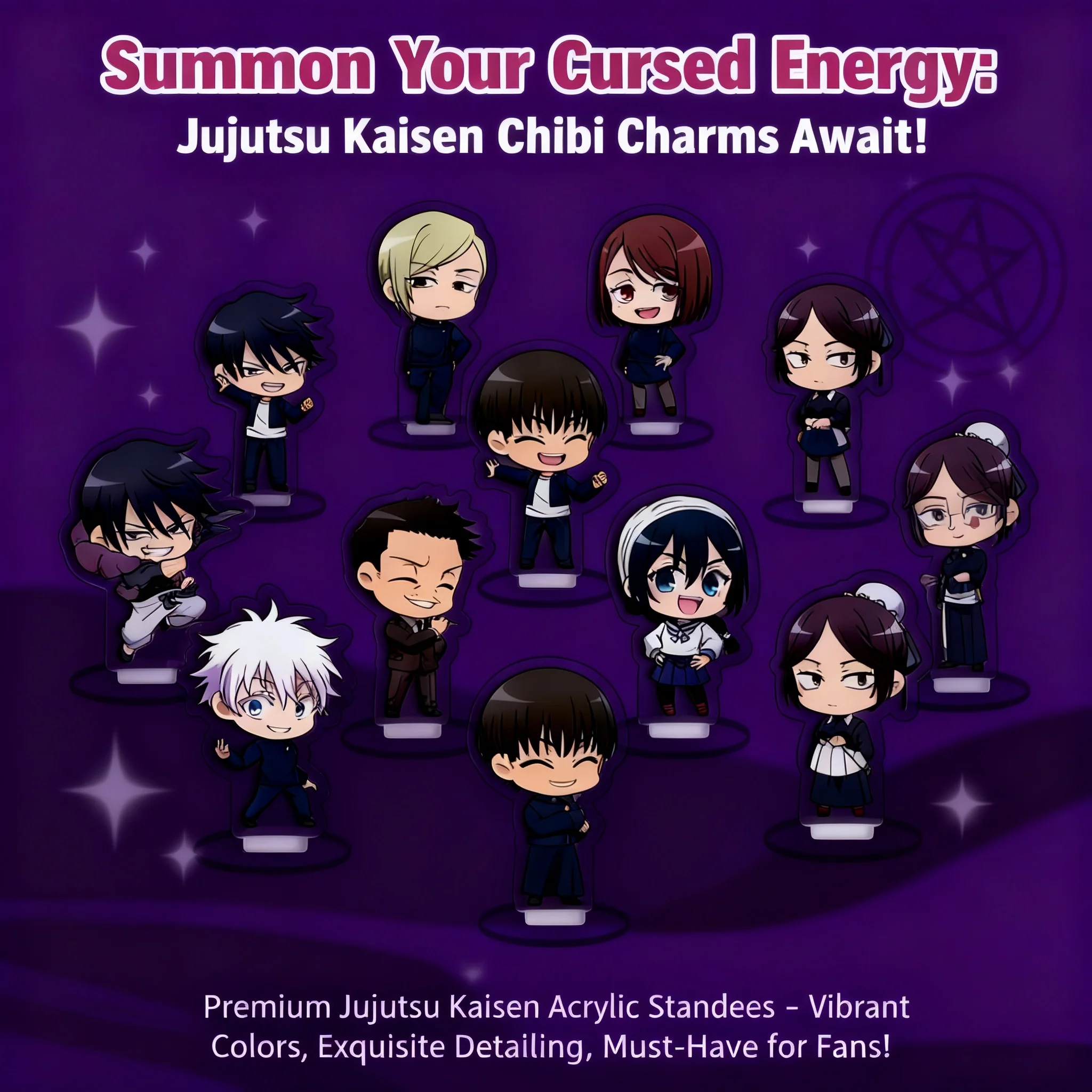 Jujutsu Kaisen Yuji Itadori Megumi Fushiguro Acrylic Stand Anime 9 Piece Set Cross Border Merchandise Ready Stock
Jujutsu Kaisen Yuji Itadori Megumi Fushiguro Acrylic Stand Anime 9 Piece Set Cross Border Merchandise Ready Stock