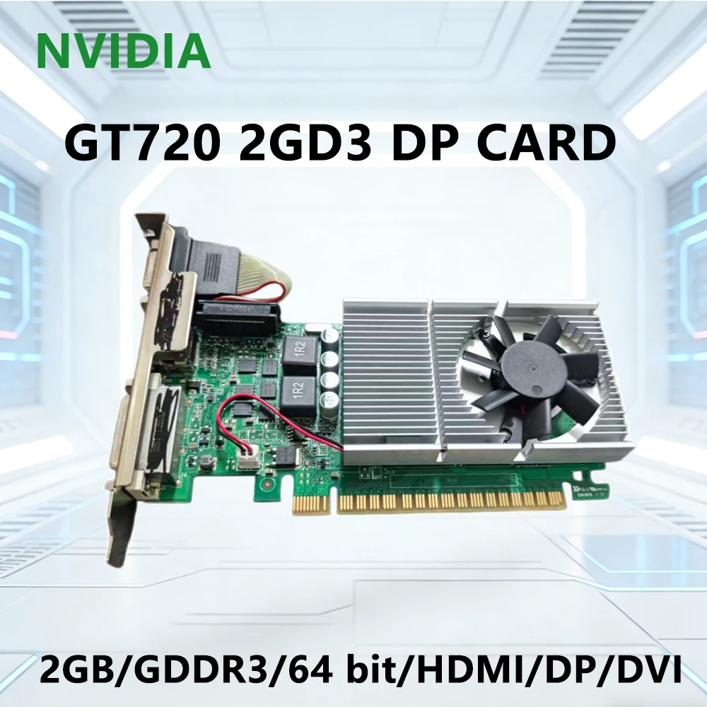 GT720 2GB DDR3 DP Graphics Card, NVIDIA GT 720 2G D3 Low Profile Video Card for Office PC HTPC
GT720 2GB DDR3 DP Graphics Card, NVIDIA GT 720 2G D3 Low Profile Video Card for Office PC HTPC