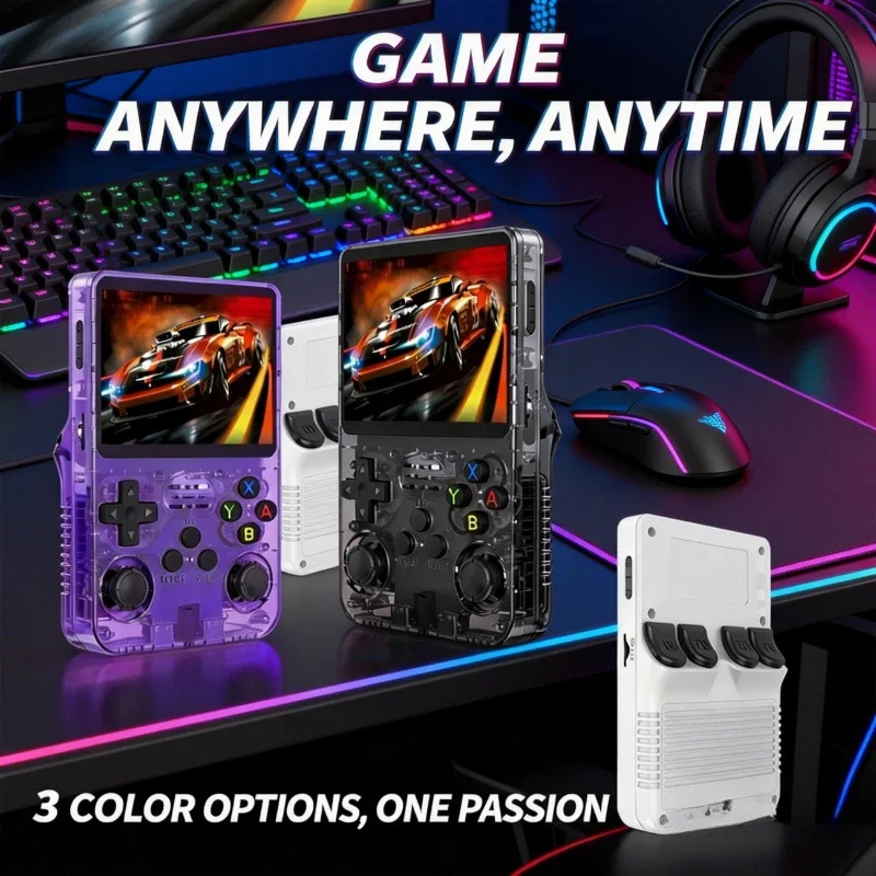 Retro R36S【2026 NEW】 Portable Game Console, 3.5 Inch IPS Display, 128GB Storage, Preloaded Games, Linux System
Retro R36S【2026 NEW】 Portable Game Console, 3.5 Inch IPS Display, 128GB Storage, Preloaded Games, Linux System