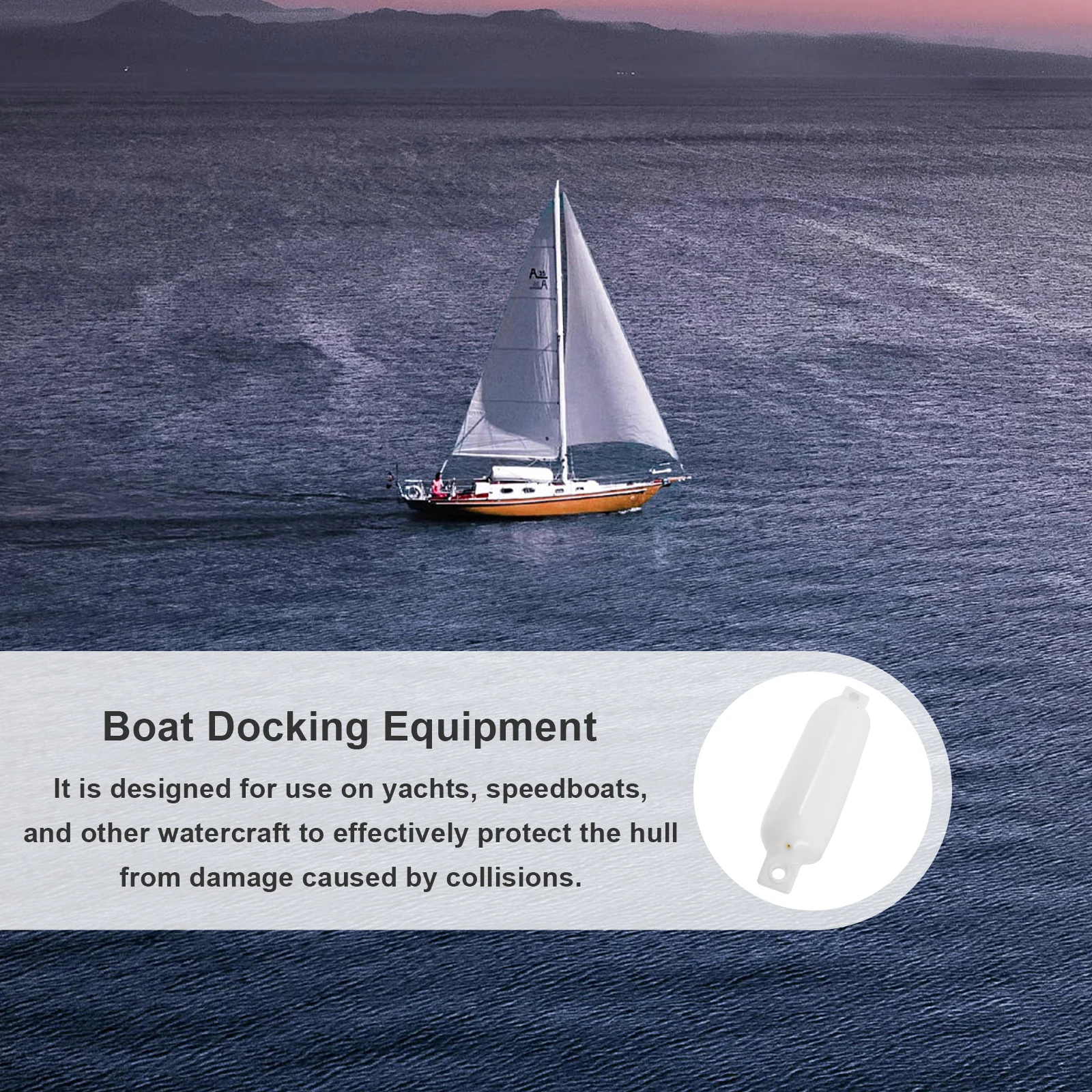 Boat Bumpers Yacht Anti-collision Ball PVC Inflatable Docking Protector White D11 L40cm Kayak Speedboat Cover
Boat Bumpers Yacht Anti-collision Ball PVC Inflatable Docking Protector White D11 L40cm Kayak Speedboat Cover