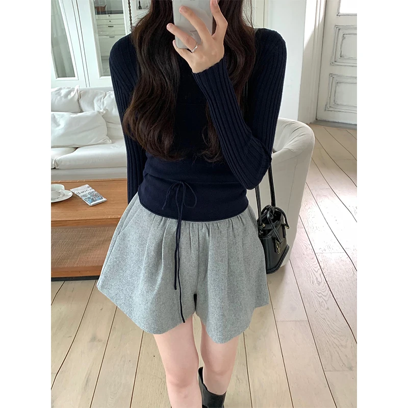 All-match Simple Women Tops Pants Suits Women 2025 New Autumn Winter Korean Knitted Two-piece Suit
All-match Simple Women Tops Pants Suits Women 2025 New Autumn Winter Korean Knitted Two-piece Suit