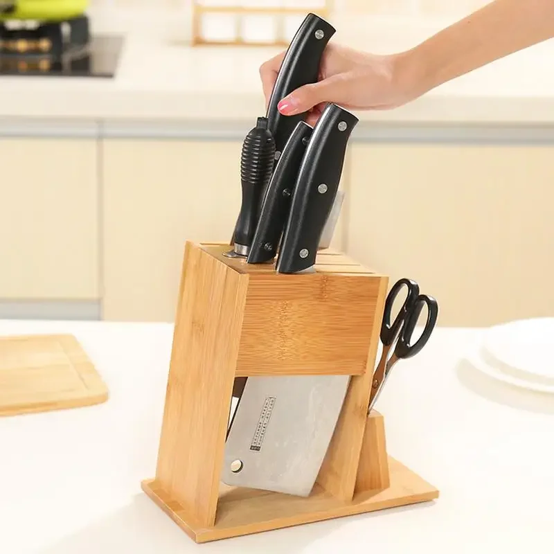 Бамбуковая подставка для ножей для кухни, многофункциональная стойка для резака, держатель, многофункциональная стойка для хранения ножей, кухонные принадлежности
Бамбуковая подставка для ножей для кухни, многофункциональная стойка для резака, держатель, многофункциональная стойка для хранения ножей, кухонные принадлежности