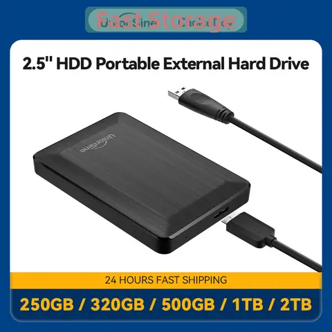 UnionSine HDD 2,5" draagbare externe harde schijf 250 gb/320 gb/500 gb/1 tb/2 tb USB3.0 opslag compatibel voor PC Mac Desktop MacBook