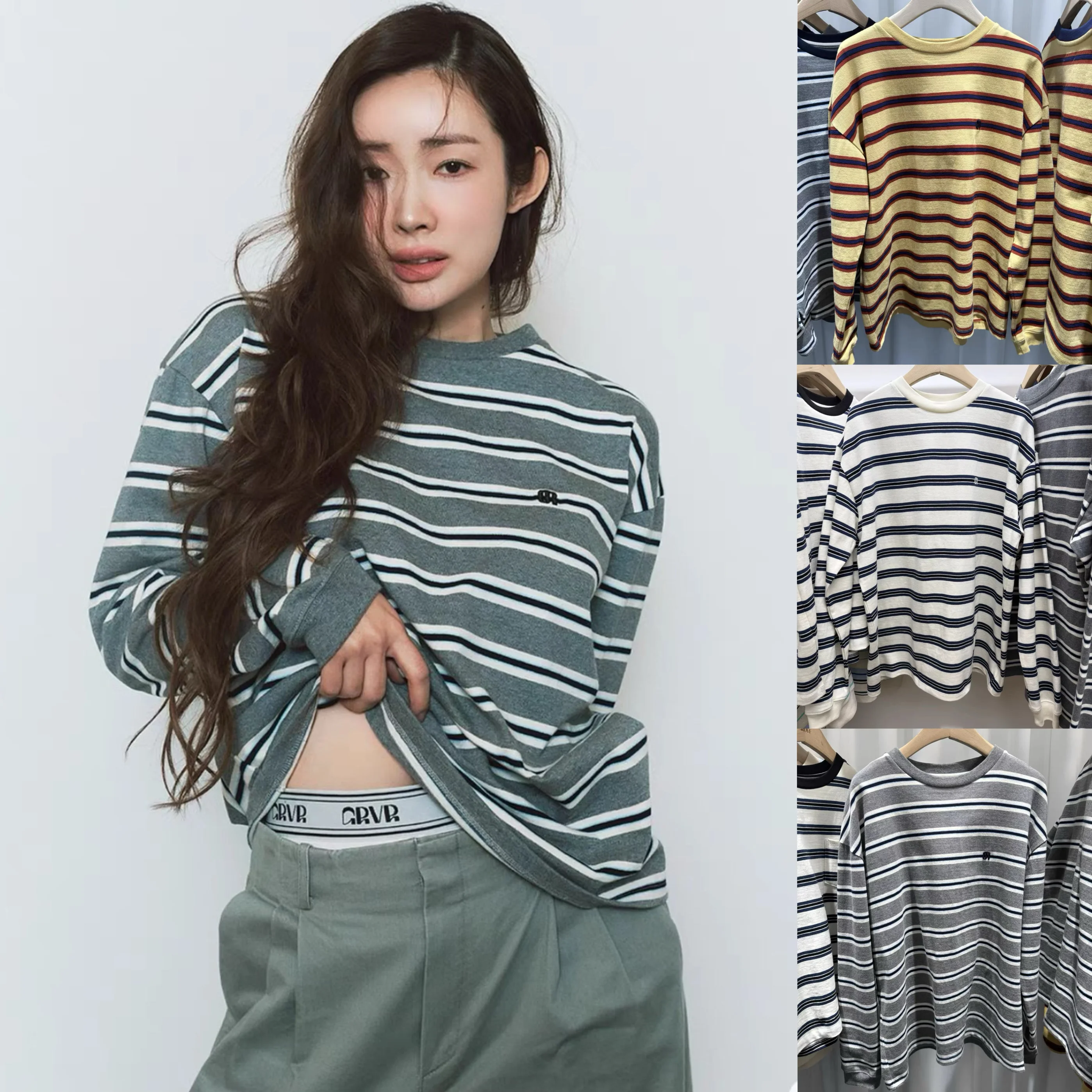 Loose Long Sleeve Crew Neck T-Shirt Color Block Striped Spring Summer Casual Women's Top Quick Delivery 2025 E-car Jingyuan
Loose Long Sleeve Crew Neck T-Shirt Color Block Striped Spring Summer Casual Women's Top Quick Delivery 2025 E-car Jingyuan