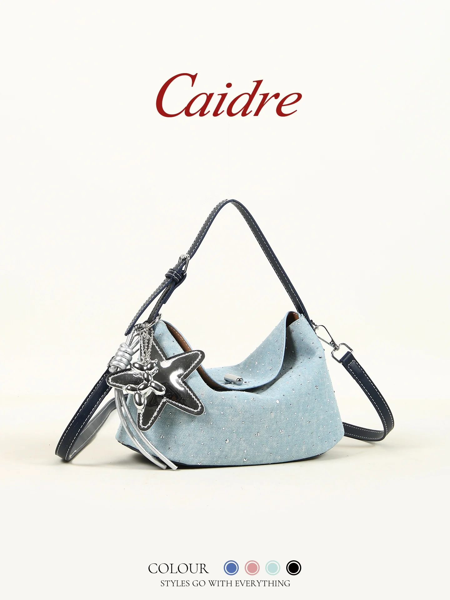 Caidre Blue Denim Shoulder Bag Women's New 2026 Fashionable Office Handbag Single Strap Crossbody Small Bag Soft PU Leather
Caidre Blue Denim Shoulder Bag Women's New 2026 Fashionable Office Handbag Single Strap Crossbody Small Bag Soft PU Leather
