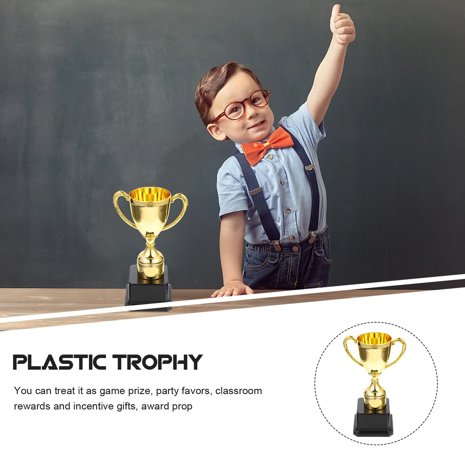 2Pcs Trophy for Kids Gold Plastic Trophies Award Prize for Children Smooth Edge Safe Design Party Favor Reward Incentive
2Pcs Trophy for Kids Gold Plastic Trophies Award Prize for Children Smooth Edge Safe Design Party Favor Reward Incentive