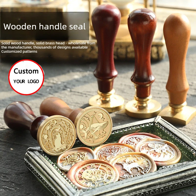 Custom Pattern Brass Wax Seal Stamp Set With Wooden Handle DIY Personalized Design Envelope Sealing Handmade Decorative Stamps
Custom Pattern Brass Wax Seal Stamp Set With Wooden Handle DIY Personalized Design Envelope Sealing Handmade Decorative Stamps