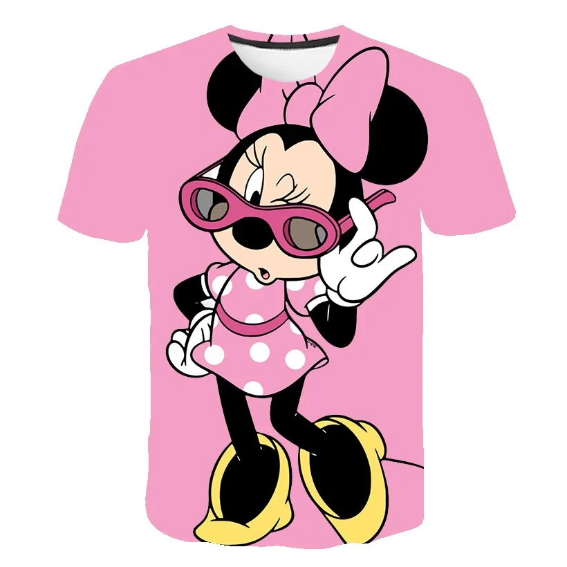 Potdemiel Summer Kids Disney Minnie T-shirt Children Cute Cartoon 3D Printed Casual Short Sleeve Clothing Boy Girl Fashion Trend
Potdemiel Summer Kids Disney Minnie T-shirt Children Cute Cartoon 3D Printed Casual Short Sleeve Clothing Boy Girl Fashion Trend