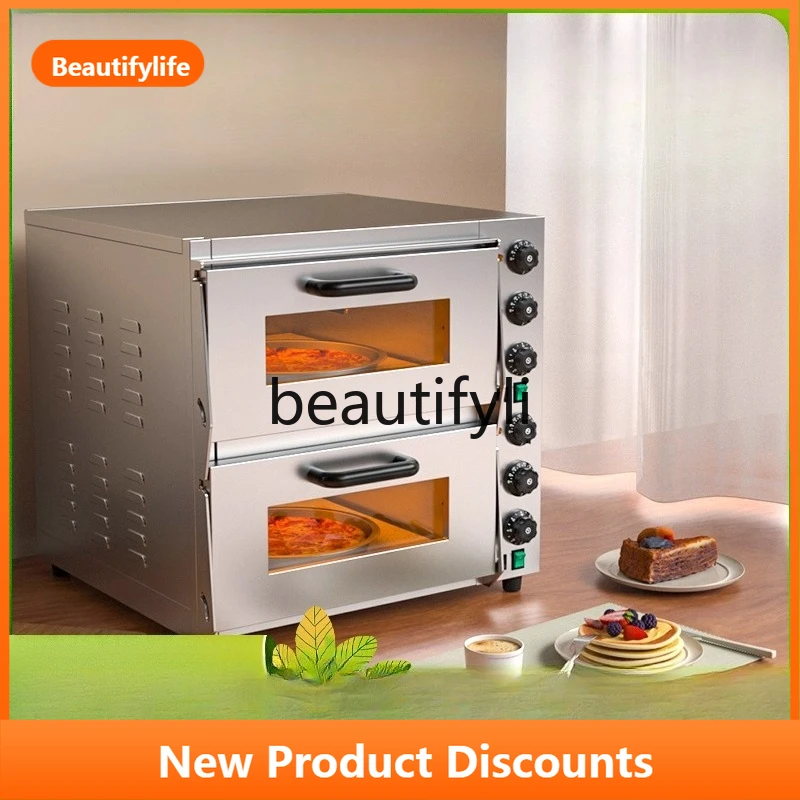 Коммерческая печь с двумя слоями и двумя противнями, большая вместимость для выпечки хлеба и пиццы
Коммерческая печь с двумя слоями и двумя противнями, большая вместимость для выпечки хлеба и пиццы