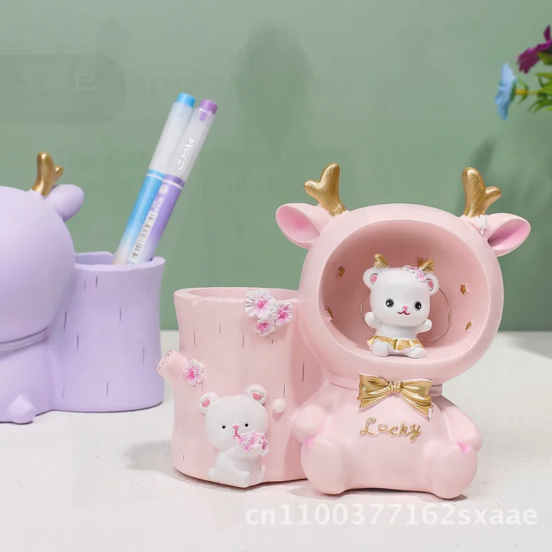 Держатель для ручек из смолы с изображением домашнего животного Белла и кролика со звездой, светло-розовый/фиолетовый дизайн оленя, студенческий настольный органайзер, подарок
Держатель для ручек из смолы с изображением домашнего животного Белла и кролика со звездой, светло-розовый/фиолетовый дизайн оленя, студенческий настольный органайзер, подарок