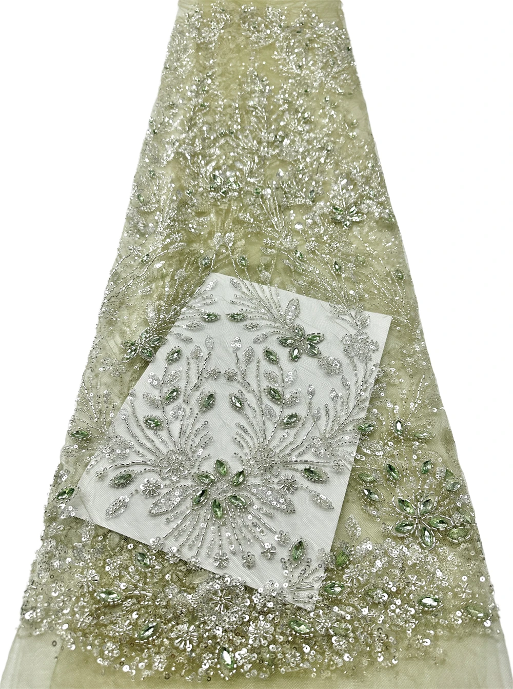 Green African Beaded Lace Fabric High Quality Nigerian Sequins French Tulle Fabrics Material For Wedding Party Dress Women Sew
Green African Beaded Lace Fabric High Quality Nigerian Sequins French Tulle Fabrics Material For Wedding Party Dress Women Sew