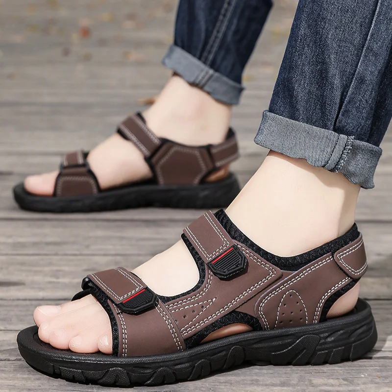 Новые летние модные мужские сандалии 2025 года, нескользящие и износостойкие повседневные пляжные сандалии большого размера
Новые летние модные мужские сандалии 2025 года, нескользящие и износостойкие повседневные пляжные сандалии большого размера