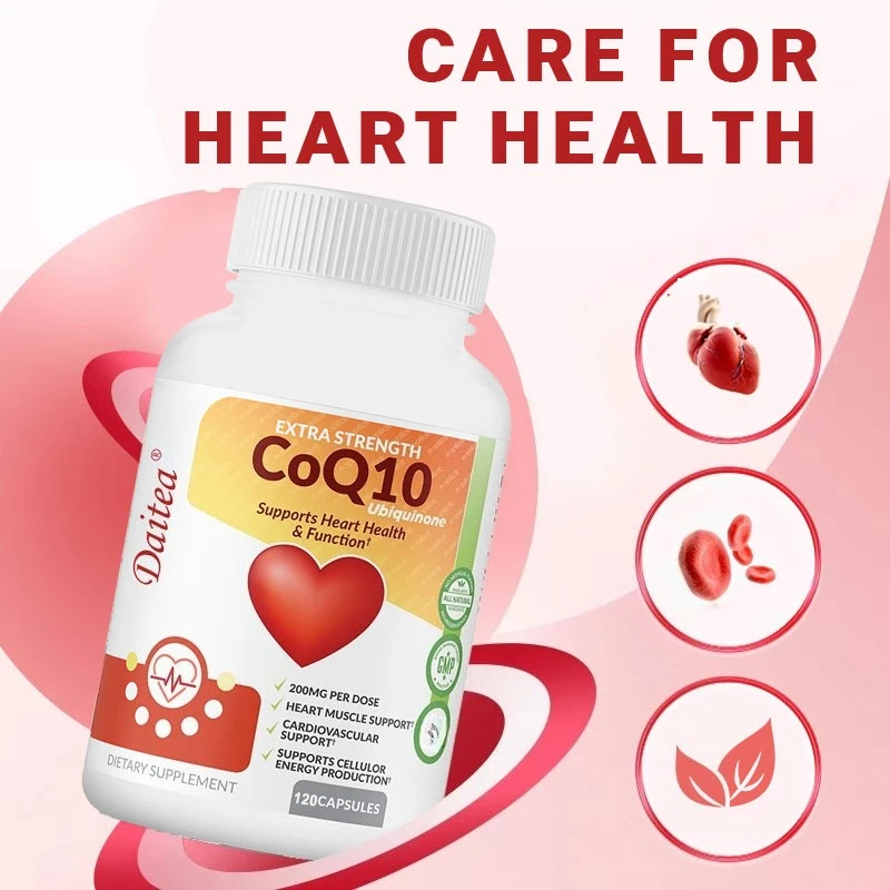 CoQ10 Capsules (Ubiquinone) 200mg, Antioxidant Support for Brain, Heart, & Energy Health
CoQ10 Capsules (Ubiquinone) 200mg, Antioxidant Support for Brain, Heart, & Energy Health