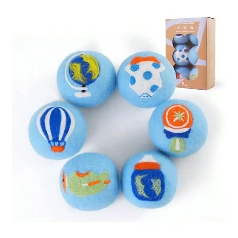 Dryer Balls XL Size 6 Pack Cute Dryer Balls With Ball Patterns Natural New Zealand Wool Balls Fun Dryer Balls Laundry Reusable
Dryer Balls XL Size 6 Pack Cute Dryer Balls With Ball Patterns Natural New Zealand Wool Balls Fun Dryer Balls Laundry Reusable