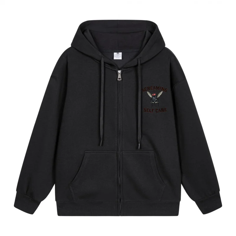 Men's Zip-Up Hoodie Black Hoodie With Simple Design 2025 New Style Casual Couples’ Style Casual and Loose
Men's Zip-Up Hoodie Black Hoodie With Simple Design 2025 New Style Casual Couples’ Style Casual and Loose