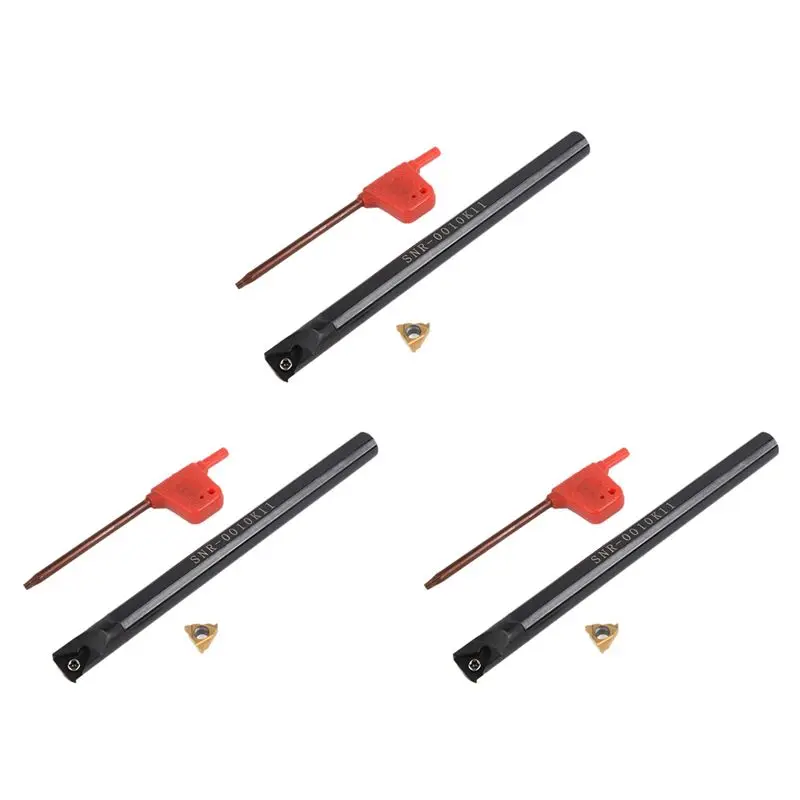 AB35-3Pc Snr0010k11 Internal Tool Boring Holder+ Wrench + 11Ir A60 Carbide Insert For Lathe Threading Turning Tool
AB35-3Pc Snr0010k11 Internal Tool Boring Holder+ Wrench + 11Ir A60 Carbide Insert For Lathe Threading Turning Tool