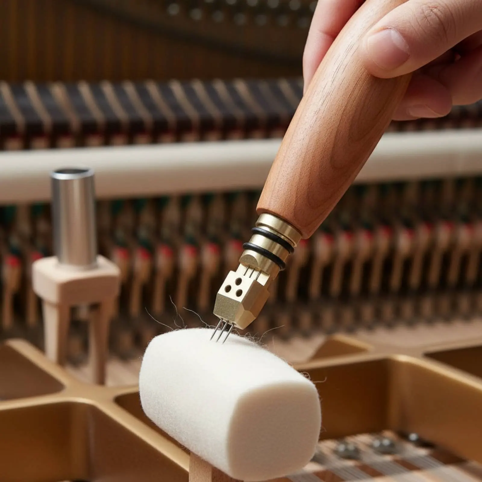 Piano Voicing Tool Sound Adjustment Piano Tuning Voicing Tool Musical Instrument Repair Precise Control Wood Handle
Piano Voicing Tool Sound Adjustment Piano Tuning Voicing Tool Musical Instrument Repair Precise Control Wood Handle