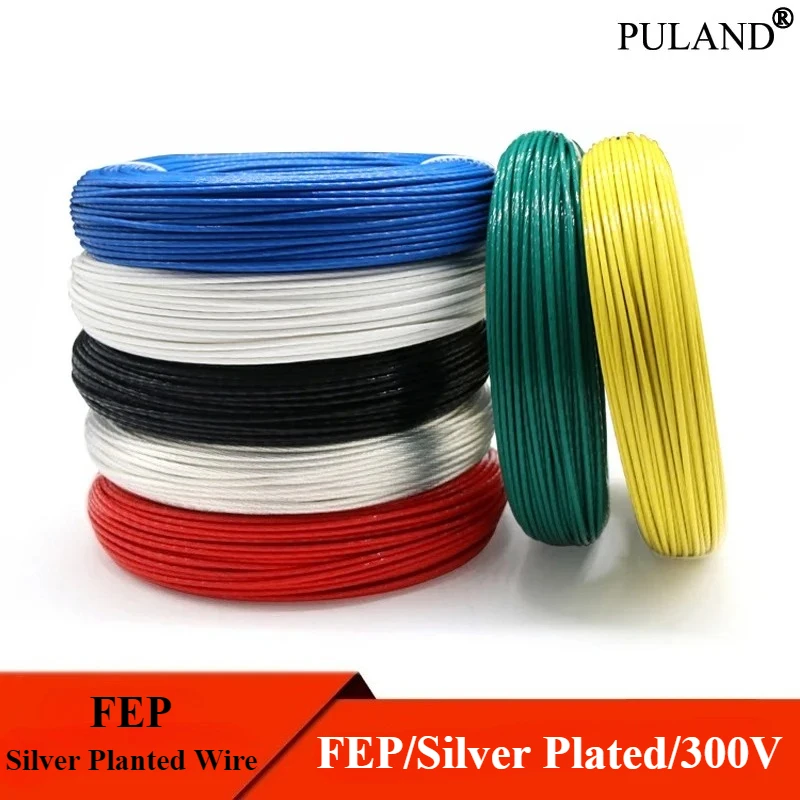 5/10m FEP Silver Plated Wire High Purity OFC 30~10 AWG Electronic Signal Copper HiFi Audio Speaker Headphone Cable DIY
5/10m FEP Silver Plated Wire High Purity OFC 30~10 AWG Electronic Signal Copper HiFi Audio Speaker Headphone Cable DIY