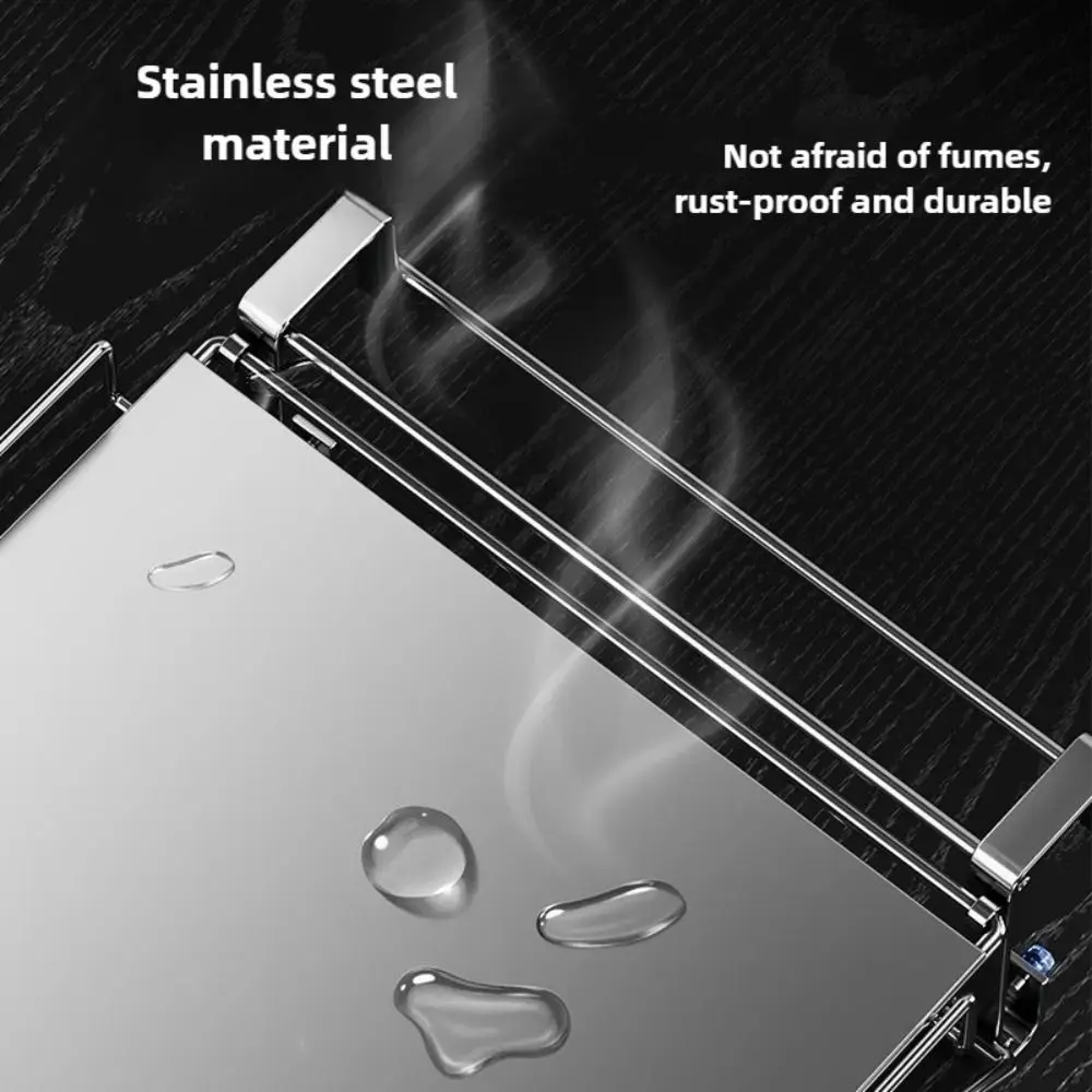Stainless Steel Foldable Countertop Storage Rack Foldable Wall-Mounted Space-saving Rack Compact Design Clutter-Free
Stainless Steel Foldable Countertop Storage Rack Foldable Wall-Mounted Space-saving Rack Compact Design Clutter-Free