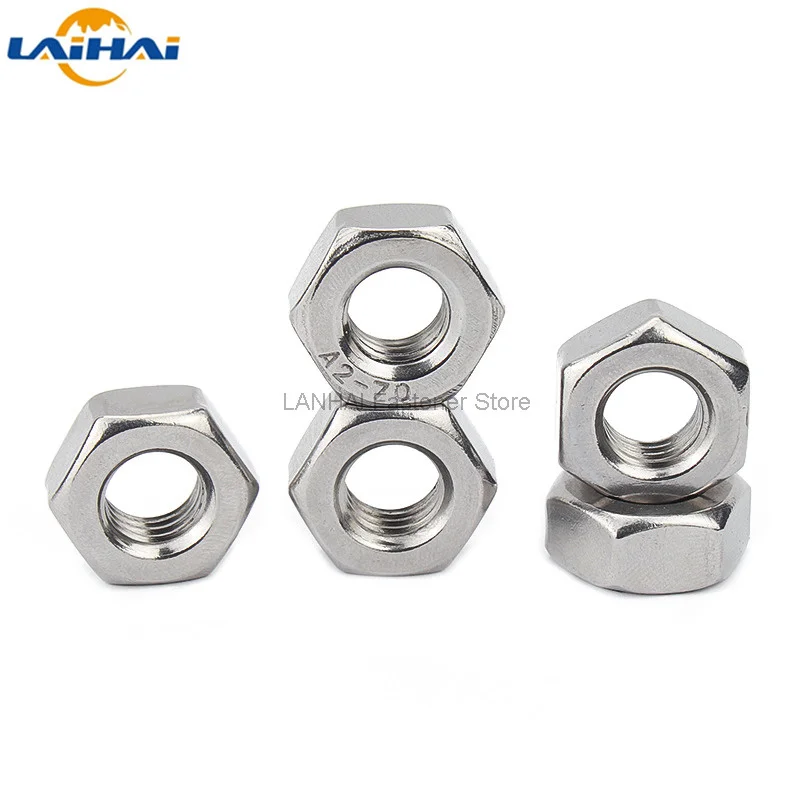 UNC 2#-56 3#-48 4#-40 5#-40 6#-32 8#-32 10#-24 12#-24 UNF 0#-80 10#-32 304 Stainless Steel US Coarse Fine Thread Hex Hexagon Nut
UNC 2#-56 3#-48 4#-40 5#-40 6#-32 8#-32 10#-24 12#-24 UNF 0#-80 10#-32 304 Stainless Steel US Coarse Fine Thread Hex Hexagon Nut