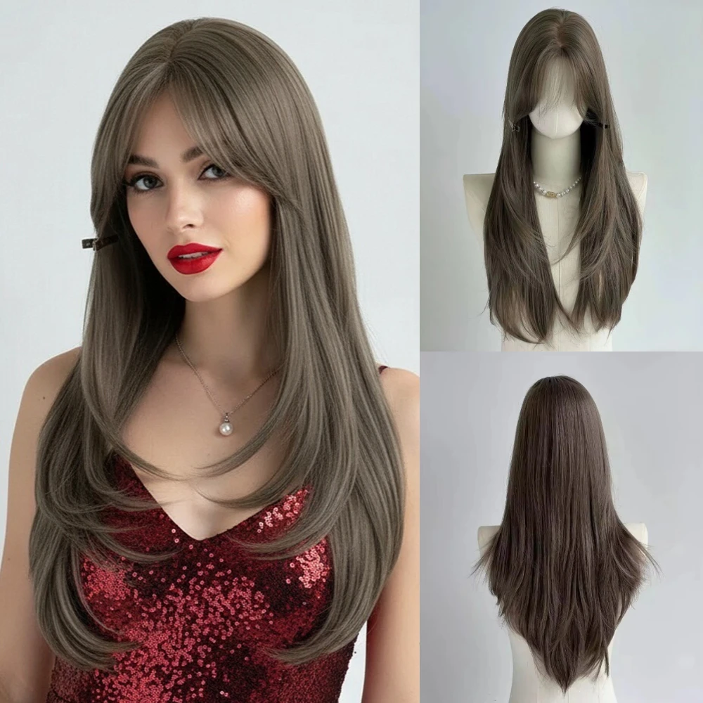 VICWIG средняя часть пушистая Лолита косплей женский термостойкий парик для повседневной вечеринки длинный прямой коричневый синтетический парик
VICWIG средняя часть пушистая Лолита косплей женский термостойкий парик для повседневной вечеринки длинный прямой коричневый синтетический парик