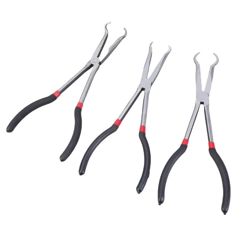 Pack of 3 Carbon Steel Pliers Hose Grip Plier Set 11Inch with 5/16 3/4Inch Diameter Nose for Accuracy Tasks .Y5GA
Pack of 3 Carbon Steel Pliers Hose Grip Plier Set 11Inch with 5/16 3/4Inch Diameter Nose for Accuracy Tasks .Y5GA
