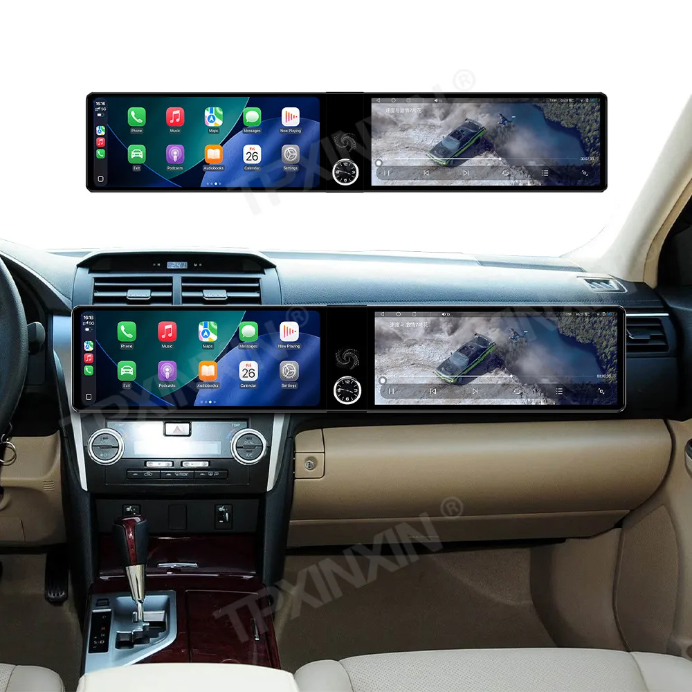 24.6Inch Stereo Dual Screen For Toyota Camry 2012-2015 Android Auto Carplay GPS Navigation Car Radio Tape Recorder Head Unit DSP
24.6Inch Stereo Dual Screen For Toyota Camry 2012-2015 Android Auto Carplay GPS Navigation Car Radio Tape Recorder Head Unit DSP