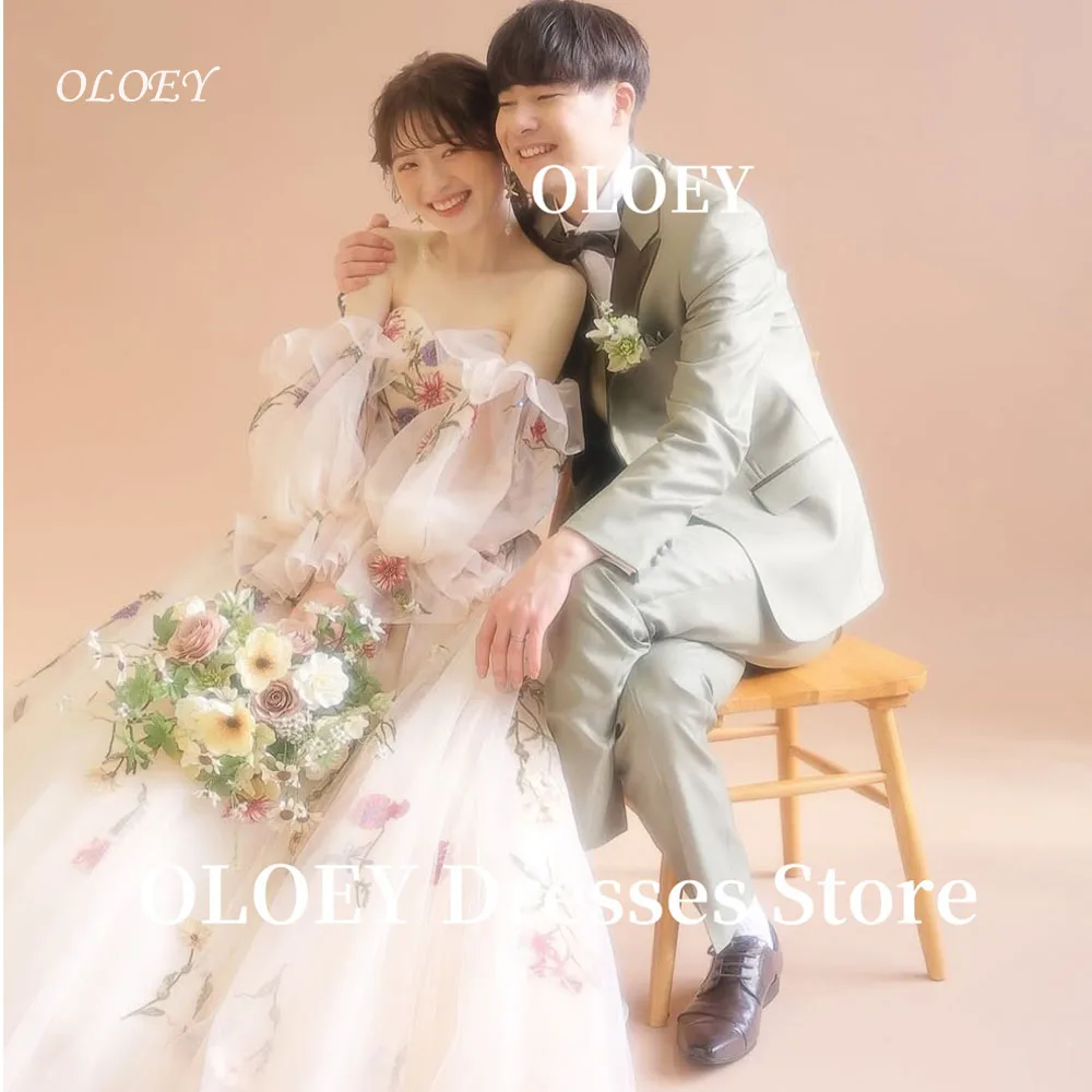 OLOEY Fairy Printed Wedding Dresses Korea Photo shoot Puff Long Sleeves Silk Organza Birthday Party Evening Gowns Customized
OLOEY Fairy Printed Wedding Dresses Korea Photo shoot Puff Long Sleeves Silk Organza Birthday Party Evening Gowns Customized