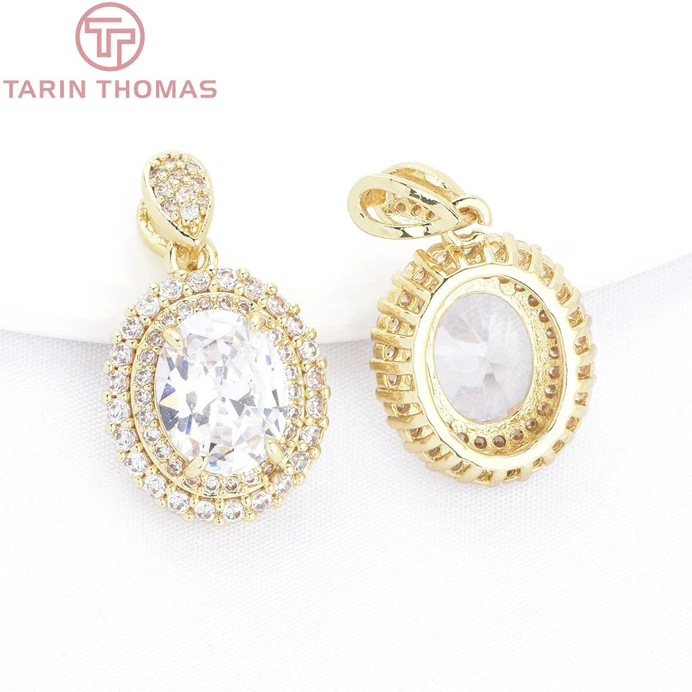(9890) 4PCS 14x23.5MM 14K Gold Color Brass with Zircon Oval Shaped Pendants High Quality DIY Jewelry Making Findings Accessories
(9890) 4PCS 14x23.5MM 14K Gold Color Brass with Zircon Oval Shaped Pendants High Quality DIY Jewelry Making Findings Accessories