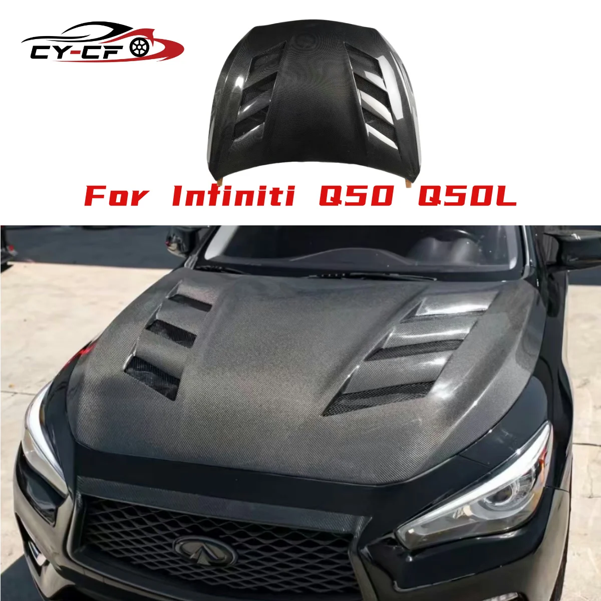 Карбоновый передний сплиттер-спойлер для Infiniti Q50 Sport Sedan 4-дверный 2014-2022
Карбоновый передний сплиттер-спойлер для Infiniti Q50 Sport Sedan 4-дверный 2014-2022