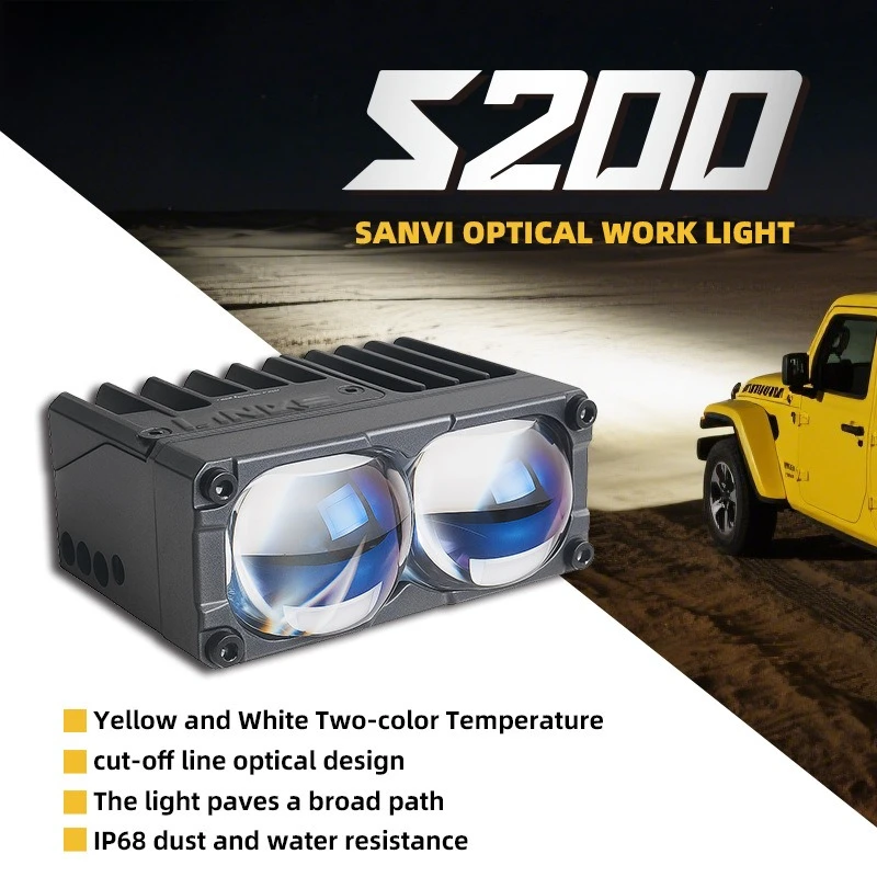 120W S200 S300 Laser LED Work Light White Yellow Dual Color Grille Spotlight Off Road Motorcycle Moto Accesorios
120W S200 S300 Laser LED Work Light White Yellow Dual Color Grille Spotlight Off Road Motorcycle Moto Accesorios