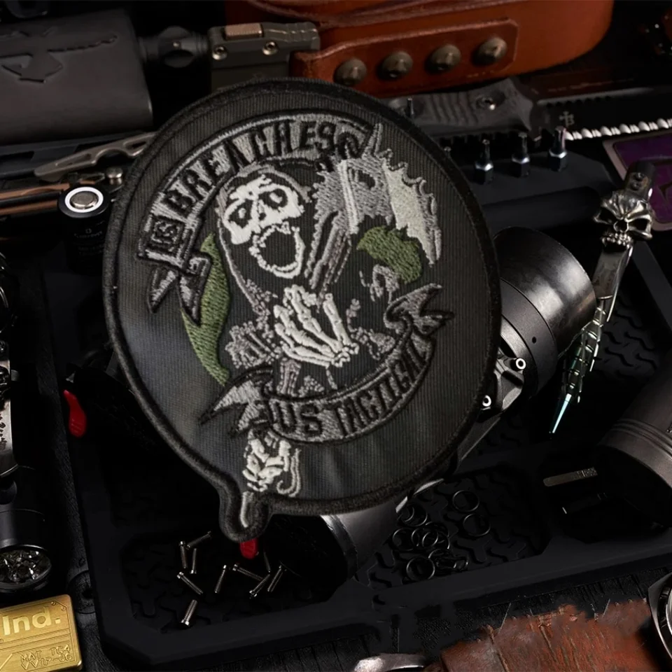 Breacher Morale Badge Patch Skeleton Embroidery Armband Tactical Military Hook&Loop Patch Backpack Stickers
Breacher Morale Badge Patch Skeleton Embroidery Armband Tactical Military Hook&Loop Patch Backpack Stickers