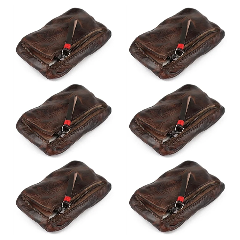6X Vintage Men's Genuine Leather Mini Coin Purse Card Case Holder Wallet Clutch Male Short Zipper Small Change Bag
6X Vintage Men's Genuine Leather Mini Coin Purse Card Case Holder Wallet Clutch Male Short Zipper Small Change Bag