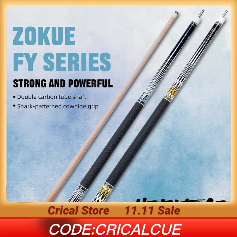Zokue FY Series Pool Cue with proferrsional cue Carbon Fiber Maple Shaft 12.5mm Tip for billiards Cue
Zokue FY Series Pool Cue with proferrsional cue Carbon Fiber Maple Shaft 12.5mm Tip for billiards Cue